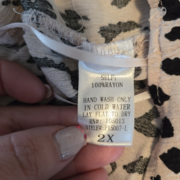 ANDREE BY UNIT Animal Print Top with Colorful Tassel Accents - Picture 8 of 8